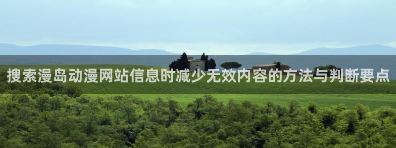 漫蛙下：搜索漫岛动漫网站信息时减少无效内容的方法与判断要点配图