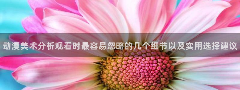 漫哇蛙:动漫美术分析观看时最容易忽略的几个细节以及实用选择建议配图