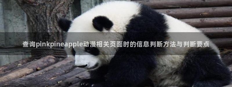 漫蛙乐：查询pinkpineapple动漫相关页面时的信息判断方法与判断要点配图