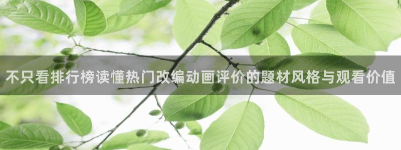 蛙漫社:不只看排行榜读懂热门改编动画评价的题材风格与观看价值配图